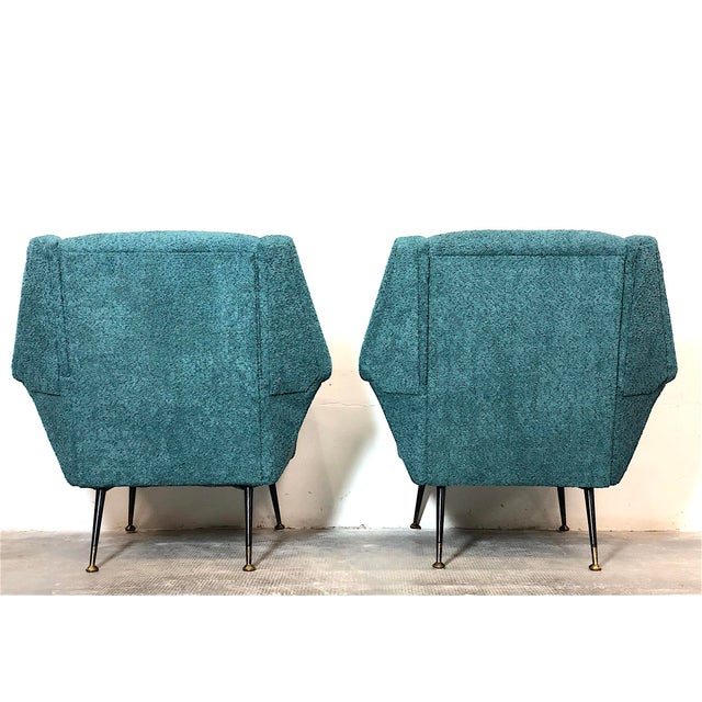 Vintage Armchairs by Gigi Radice for Minotti, Italy, 1960s, Set of 2 For Sale - Image 13 of 16