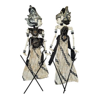 Indonesian Wayang Golek Puppets - Mid 1900s For Sale