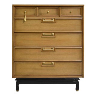 Mid Century 7 Drawer Highboy Dresser by American of Martinsville For Sale
