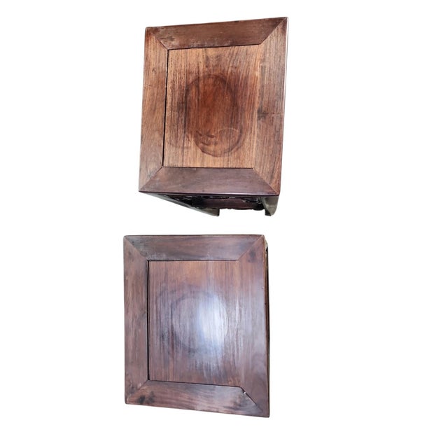 Antique Chinese Tall Hongmu Incense Tables - A Pair For Sale - Image 4 of 6