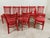 1980s Red Dining Chairs - set of 8 For Sale - Image 5 of 13