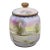 Antique Nippon Hand Painted Porcelain Countryside Lake Scene Covered Biscuit Jar For Sale