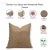 Fabdivine Floral Print Cushion Cover 26 X26 Inch High-Quality Linen Fabric- Rangoli For Sale - Image 9 of 9