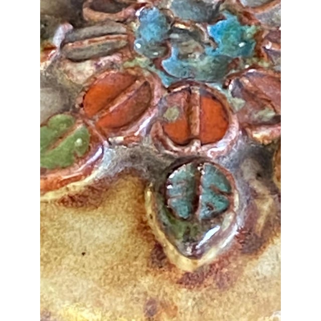 1950s Box in Ceramic with Floral Decoration Pattern For Sale - Image 5 of 14