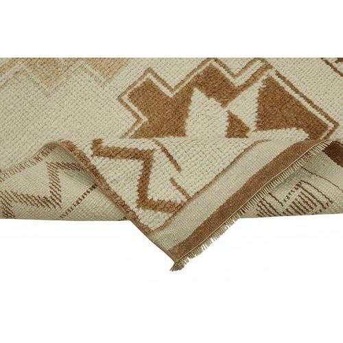 Beige Bohemian Runner Rug For Sale - Image 6 of 7
