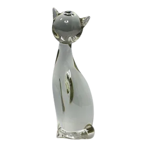 Sculpture of a Stylized Cat Designed by Livio Seguso Ca. 1970s