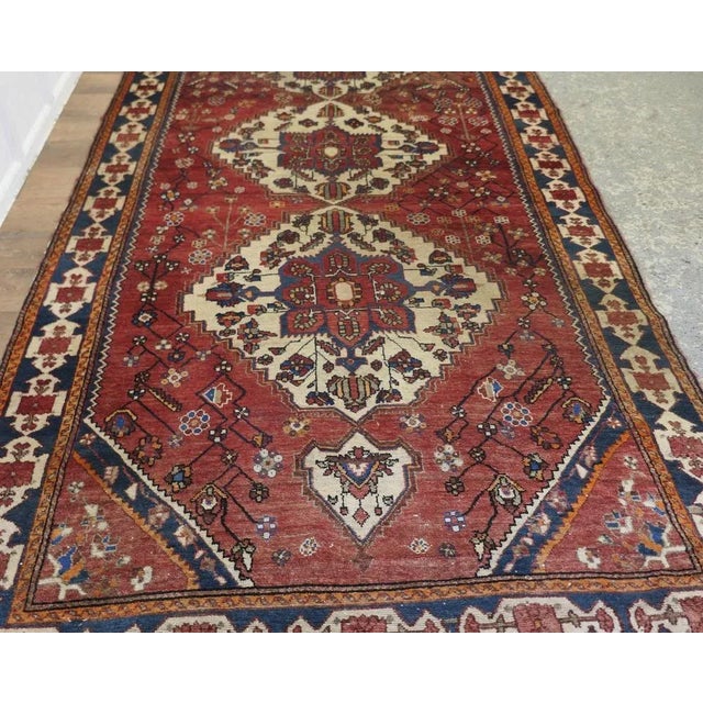 1920s Large Traditional Tree of Life Red Wool Rug, 1920s For Sale - Image 5 of 10