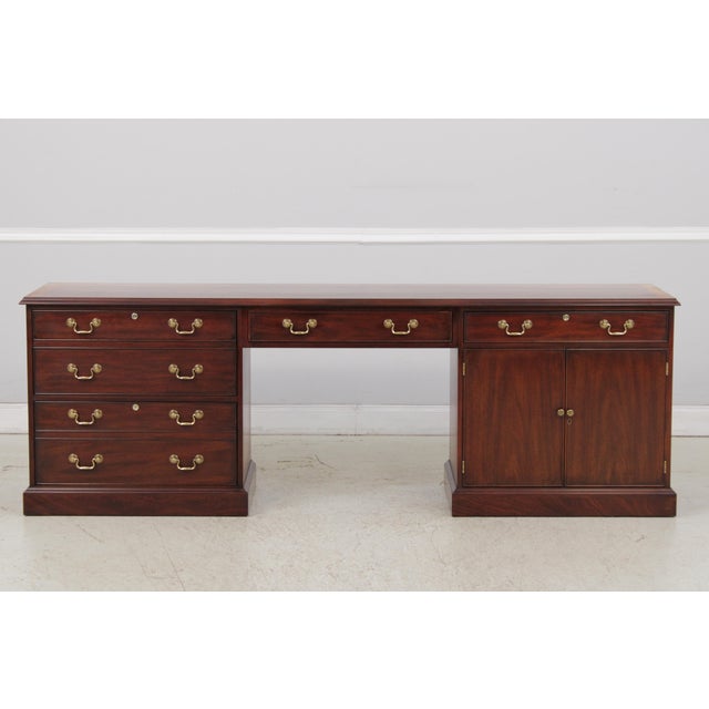Age: C.2007 Details: Finish no.29 Cross Banded Border Top Dovetailed Drawer Construction High Quality Construction Large...