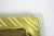 Metal 80’s 5x7 Rectangular Striped Brass Picture Frame With Black Velvet Back, Table Top For Sale - Image 7 of 9