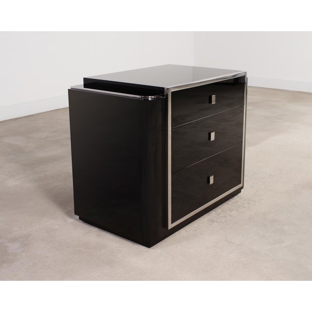 Early 21st Century Ralph Lauren Art Deco Style Lacquered Duke Nightstand For Sale - Image 5 of 18