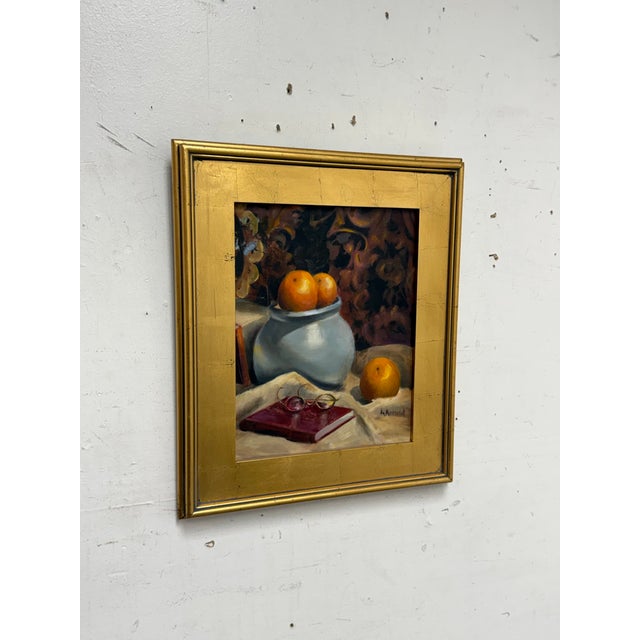 Design Plus Gallery presents an Original Painting from artist Ann Arnold (1936-2015). The composition centers on a modest...