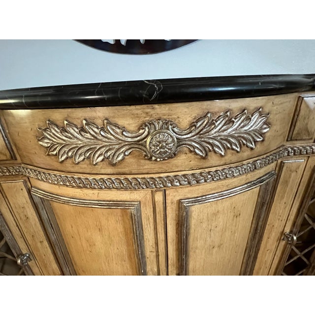 2010s Beige Marble Top Sideboard/Credenza/Hall Table - Century Furniture For Sale - Image 5 of 14