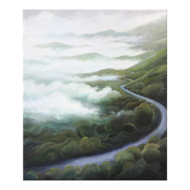 The Climb - Original Luminous Western Mountain Landscape Oil Painting by Phoebe Brunner For Sale