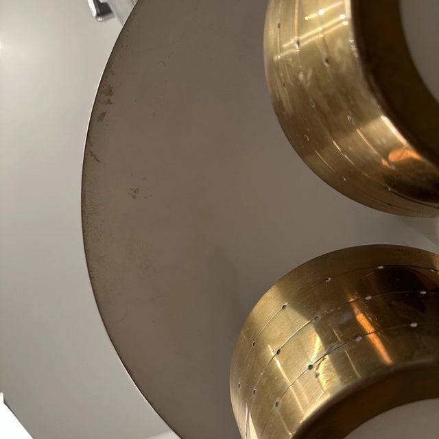 Metal Gerald Thurston Lightolier Pull Down Pendant Chandelier Ceiling Lamp Mid-Century Modern For Sale - Image 7 of 12