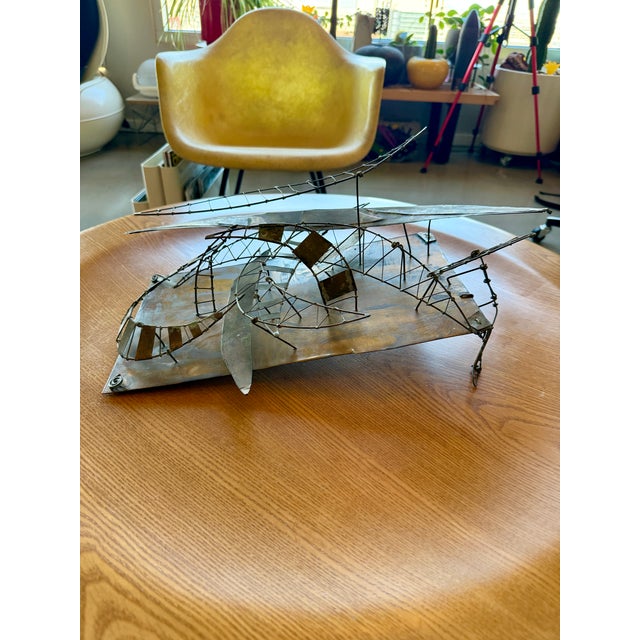 1960s Juan Luis Buñuel Kinetic Metal Sculpture Signed Brutalist Wire Assemblage Surrealist Art For Sale - Image 15 of 18