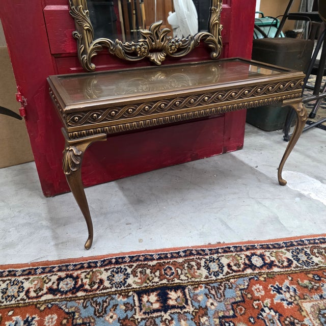 1960s Rococo Revival Wall Mirror & Console Shelf Turner Fashion Plate For Sale - Image 10 of 13