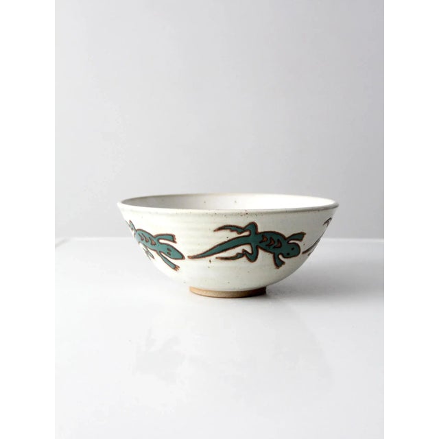 Contemporary Vintage Studio Pottery Bowl For Sale - Image 3 of 8