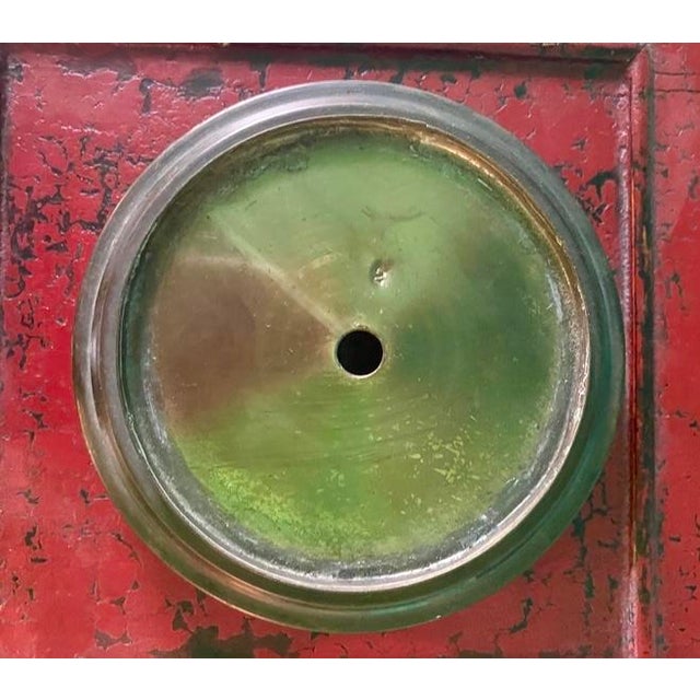 Metal 1940s Indian Brass Vase With Engraved Designs For Sale - Image 7 of 12