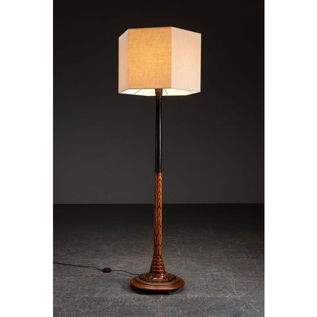 Amsterdamse School Standing Lamp by Louis Bogtman Louis Bogtman (1900-1969) Atelier Bogtman period: 1920s origin: The...