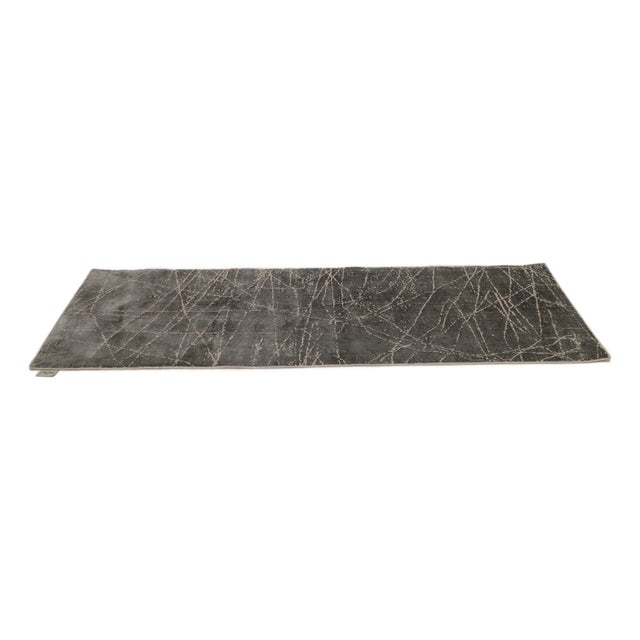 Calvin Klein Maya Etched Light Mercury Rug For Sale