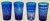 Cobalt Blue Cut to Clear Crystal Drinking Rock Glasses Tumblers Set of 11 For Sale In Palm Springs - Image 6 of 13