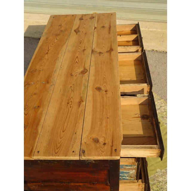 Brown Antique Chest of Drawers in Beech, 1800s For Sale - Image 8 of 18