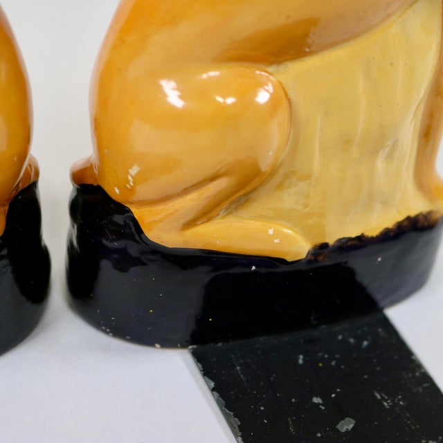 Early 20th Century Italian Whippet/ Greyhound Dog Bookends Attributed to Borghese - A Pair For Sale - Image 13 of 16