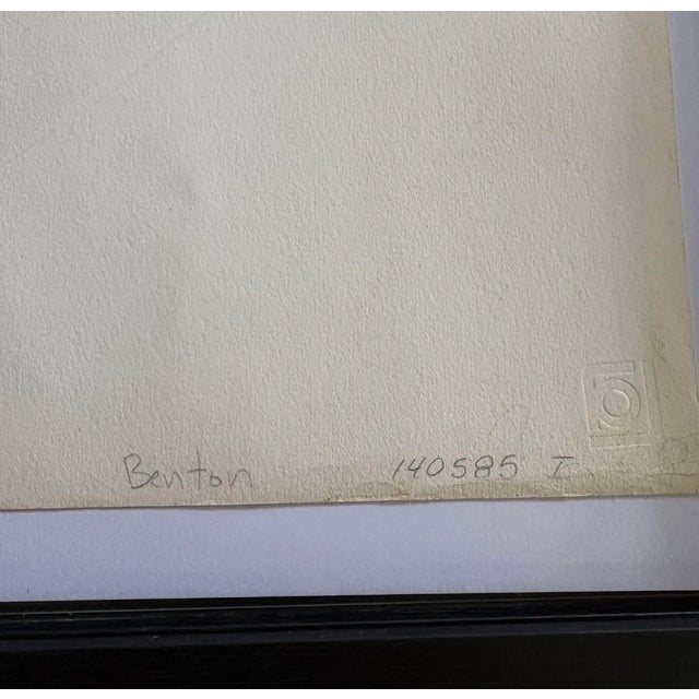 1970s Signed and Dated Fletcher Benton 1972 Geometric Pop Art Serigraph on Paper - Framed For Sale - Image 5 of 5