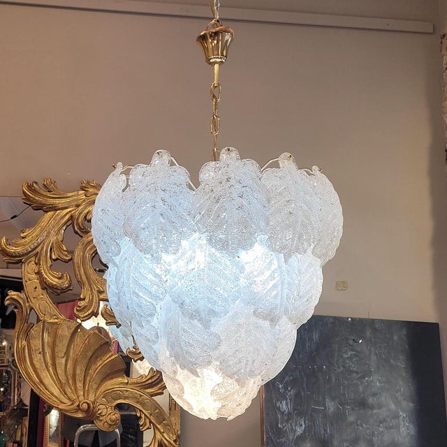 AVMazzega Chandelier in Murano Glass and Metal from Mazzega, Italy, 1970s For Sale - Image 4 of 18