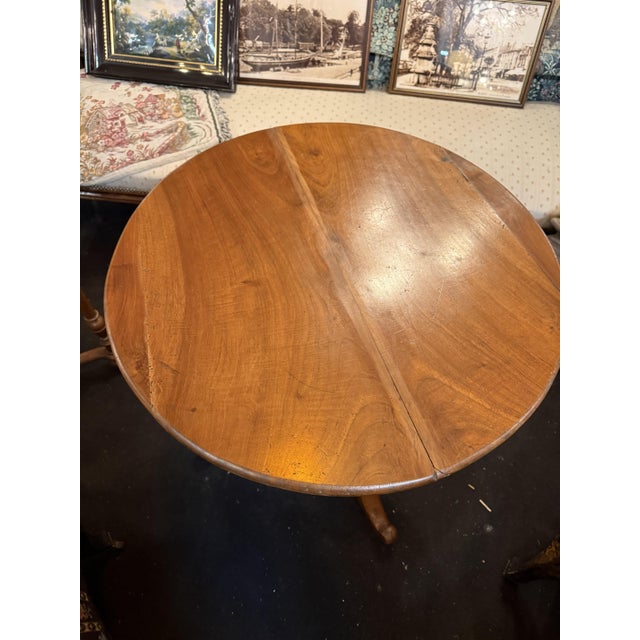 Louis Philippe Walnut Side Table For Sale - Image 5 of 6