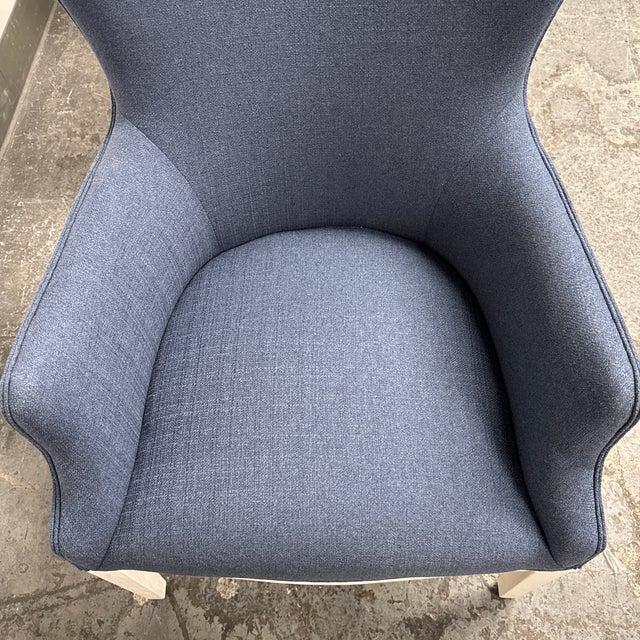 Blue Uttermost Gordonston Accent Armchairs, Pair For Sale - Image 8 of 12