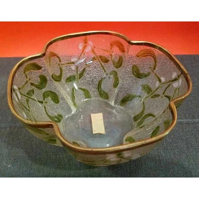 Art Nouveau Bowl in Glass For Sale - Image 4 of 7