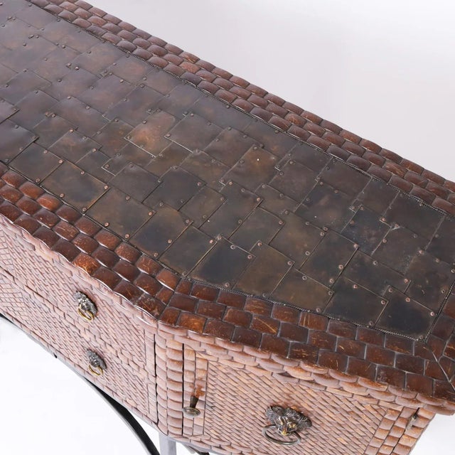 Maitland - Smith Vintage Coconut Shell Sideboard or Server For Sale - Image 4 of 11