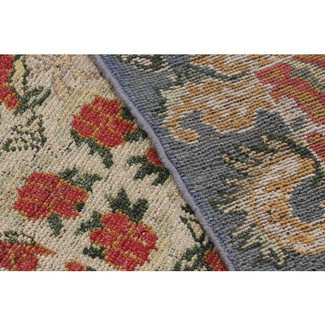 Textile Rug & Kilim’s Classic Style Rug in White With Floral Patterns For Sale - Image 7 of 7