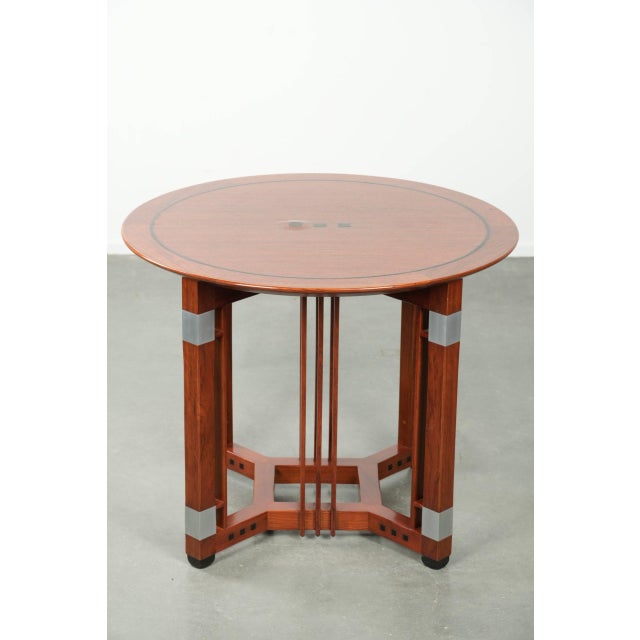 We are offering this beautiful round Art Deco-style Schuitema side/coffee table from the Decoforma series. This round Art...