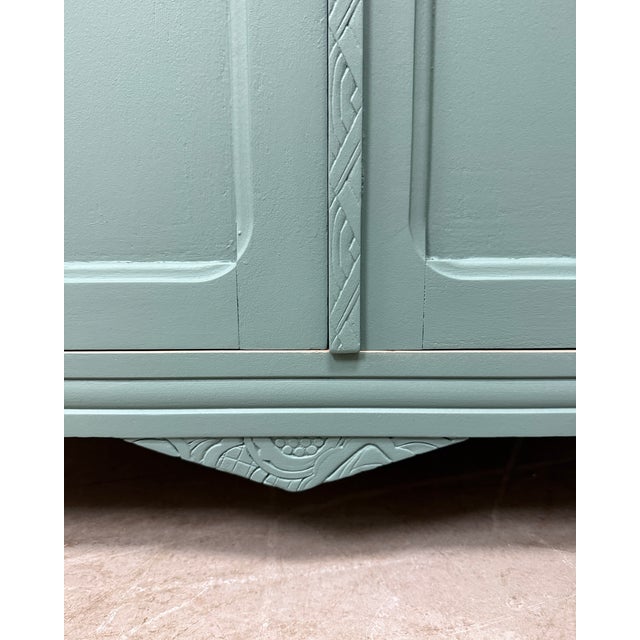 Art Deco Green Sideboard, 1930s For Sale - Image 6 of 16