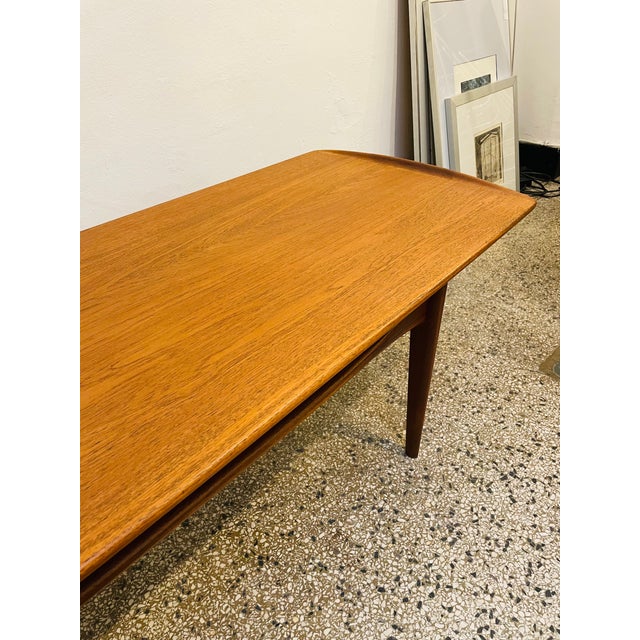 Model FD 503 Teak Coffee Table by Tove & Edvard Kindt-Larsen for France & Søn, 1960s For Sale - Image 10 of 11