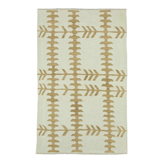 Turkish Kilim Oriental Handmade Flatweave 3' x 4'9" #18163 For Sale