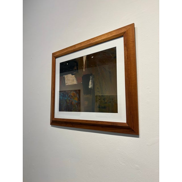 Abstract Vintage 1950s Abstract Painting by Ruth A. Migdal For Sale - Image 3 of 4