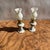 1970s 20th Century Victorian-Style Miniature Milk Glass Oil Lamps- A Pair For Sale - Image 5 of 11