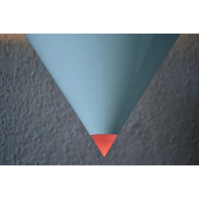 Bieffeplast Red Point Pendant Light by Gary Morga for Biefflast, 1980s For Sale - Image 4 of 13