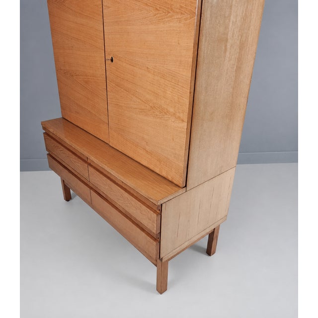 Brown Vintage Cabinet in Ash, 1970s For Sale - Image 8 of 11