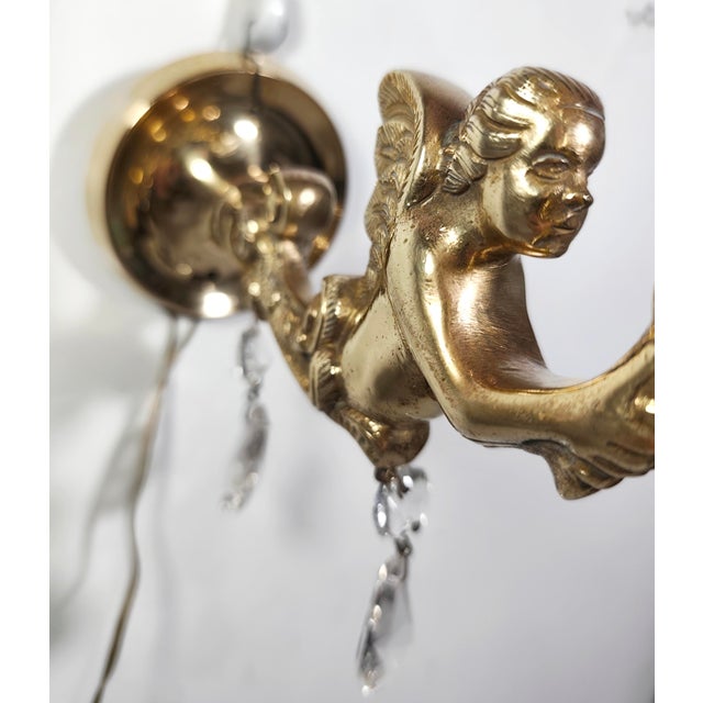 Vintage Spanish Bronze Wall Sconce, 1950s For Sale - Image 3 of 17