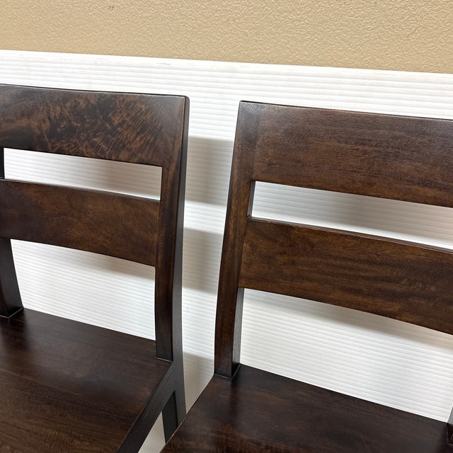 Crate & Barrel Basque Bar Stools, Pair For Sale - Image 10 of 12