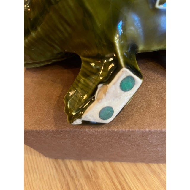 Vintage McCoy Frog Planter / Vase For Sale - Image 10 of 12