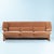 Portovenere Wingback 3-Seater Sofa in Peach Upholstery by Vico Magistretti for Cassina, Italy, 1980s For Sale - Image 11 of 18
