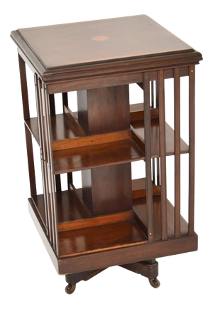 Antique Edwardian Revolving Bookcase, 1900s