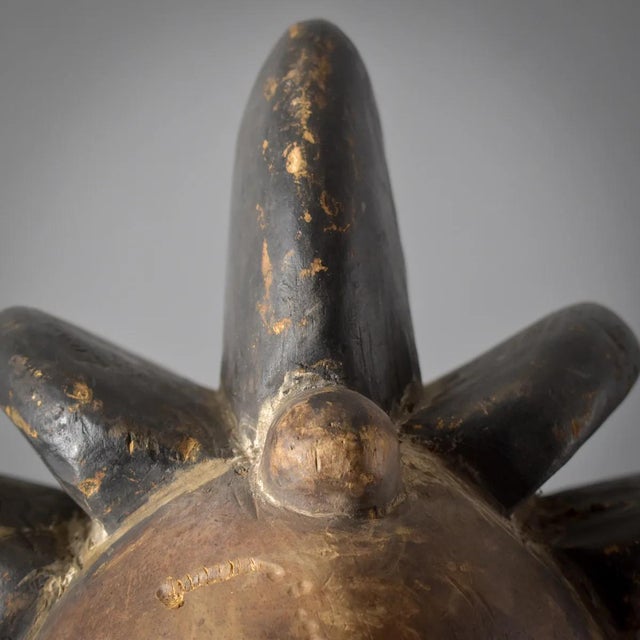 African Early 20th Century Suku Helmet Mask For Sale - Image 3 of 14