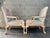 Traditional A Pair of Palm Beach Regency Coastal Style Bergere Armchairs by Sherrill Furniture. Circa 1980s For Sale - Image 3 of 18