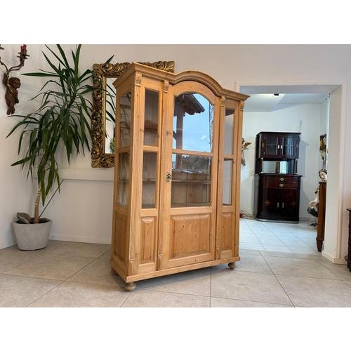 Rustic Farmhouse Display Cabinet For Sale - Image 14 of 17
